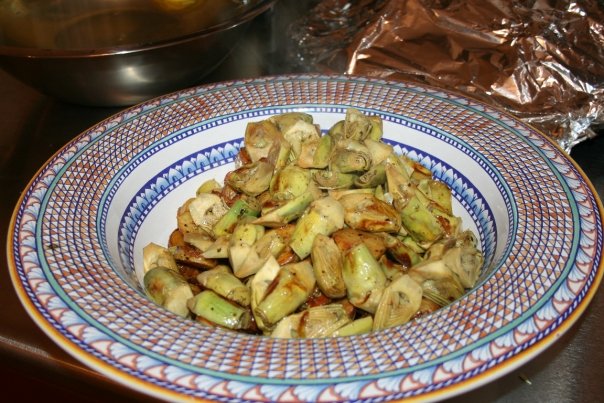 Pan-Seared Baby Artichokes