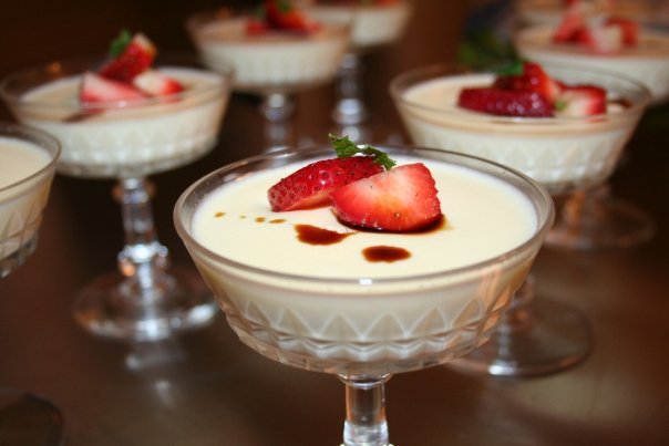 Saffron Panna Cotta